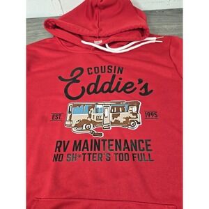 Cousin Eddies Hoodie Jacket Mens Small S Red Funny RV Mainenance